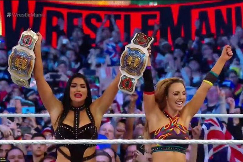 The IIconics claim victory at WrestleMania