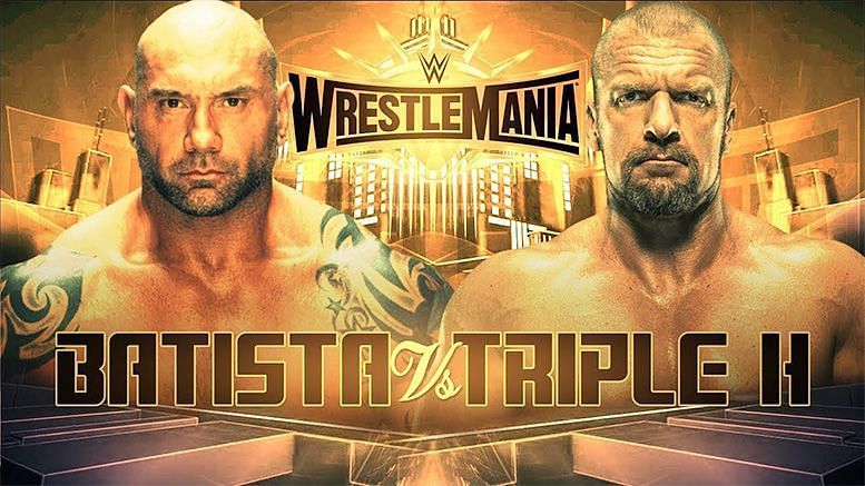 Batista will take on Triple H at WrestleMania 35.