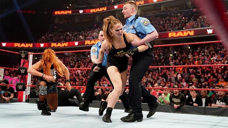 Becky and Ronda, about to raise some hell