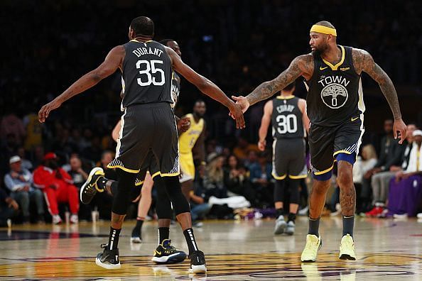 Durant and Cousins carried the Warriors home in Los Angeles
