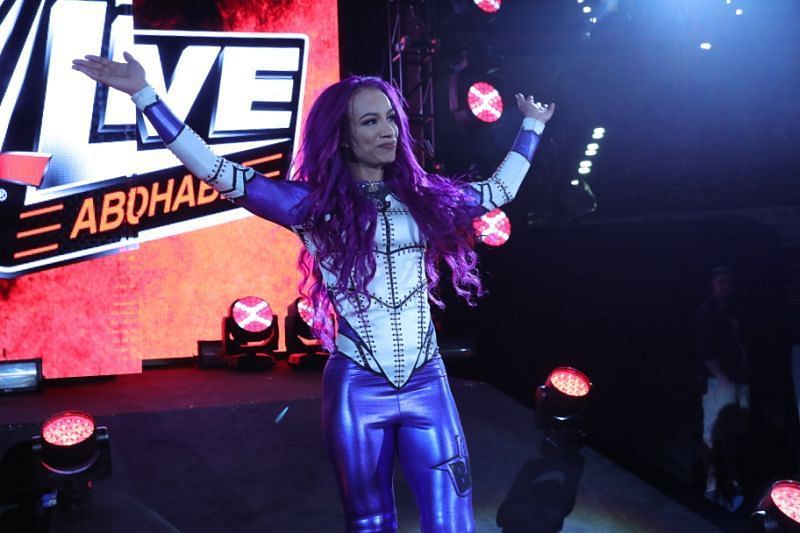 Along with Alexa Bliss, Sasha Banks is one of the first women to wrestle a match in Abu Dhabi.