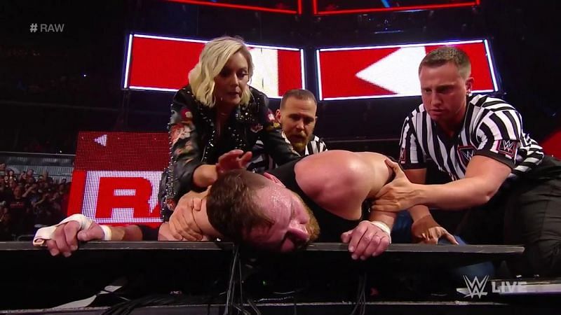Dean Ambrose ended his WWE career with a beatdown from Lashley