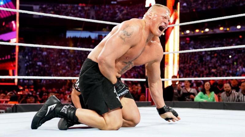 Brock Lesnar suffered a humiliating defeat