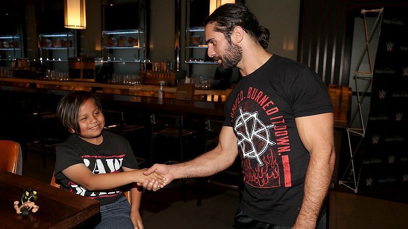 Rollins with a fan