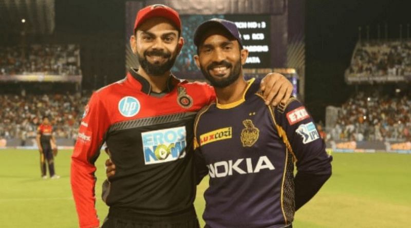 Virat Kohli and Dinesh Karthik