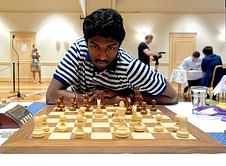 "It was a spectacular feeling to win the Gold medal on Board 1 while representing our country," says Adhiban Bhaskaran