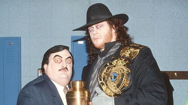 The Undertaker following his first WWE Championship win