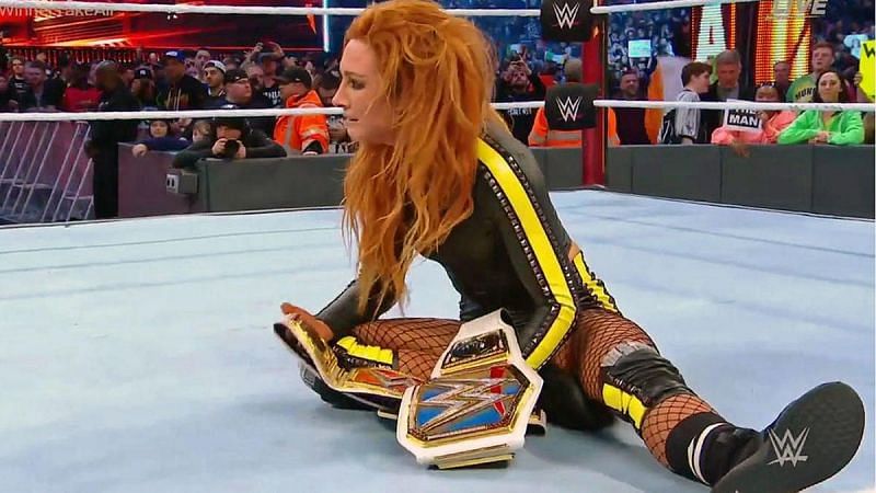 Becky Lynch was emotional after her historic title win