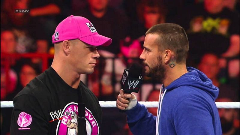 Image result for cm punk vs john cena