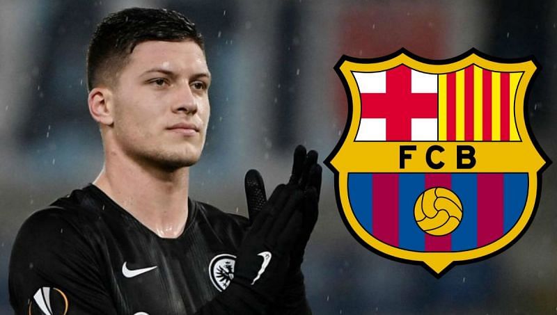 Luka Jovic could be headed to the Nou Camp this summer