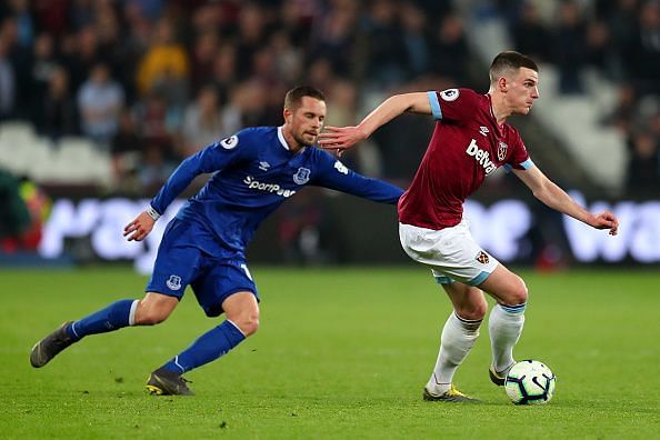 Declan Rice vs Everton