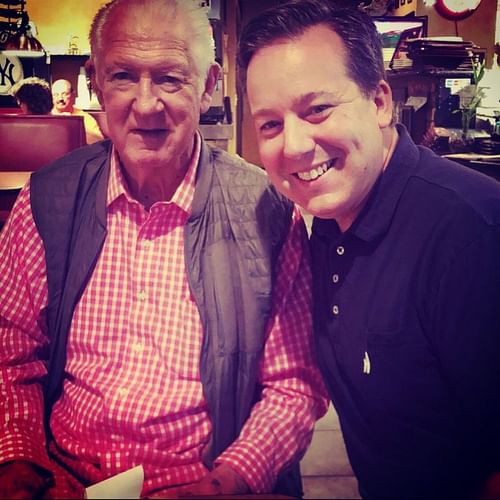 Ed Henry with NBA legend Bill Havlicek