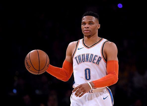 Russell Westbrook has averaged a triple-double for a third consecutive season