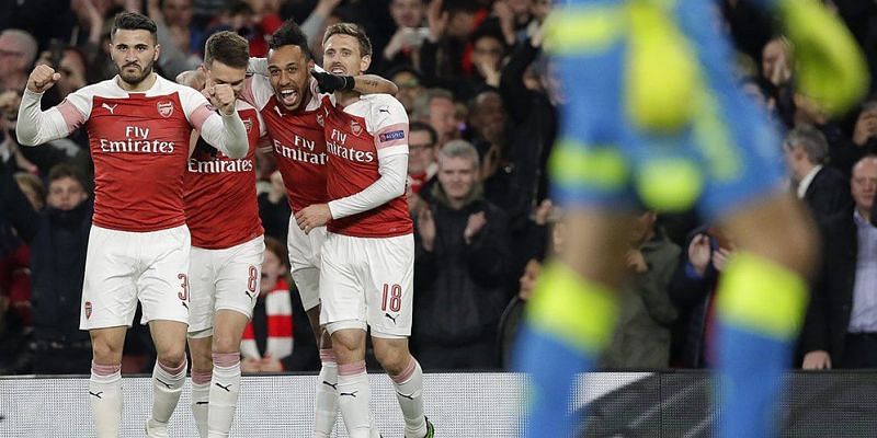 Arsenal beat Napoli by 2-0 to be in the driving seat for semi-final spots