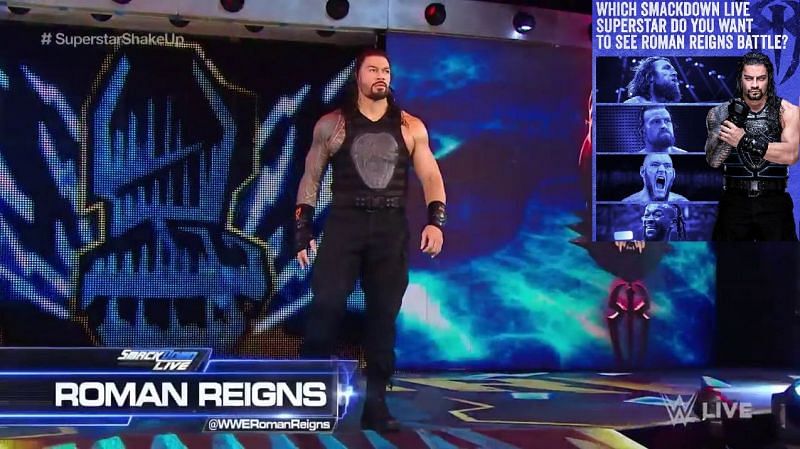 Reigns making his SmackDown return