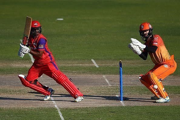 chanderpaul during a local t20 match