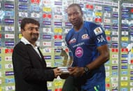 Kieron Pollard was awarded the 'Man of the Match' for his all-around skills (Picture courtesy: iplt20.com)