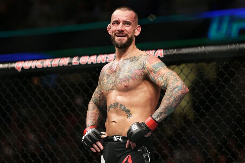 CM Punk during his UFC Welterweight division fight.