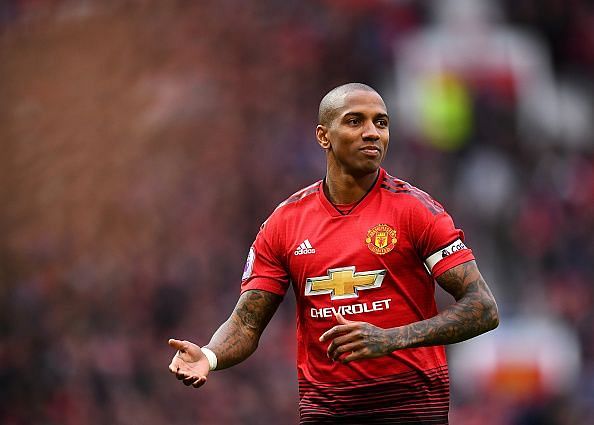 Ashley Young as Manchester United captain