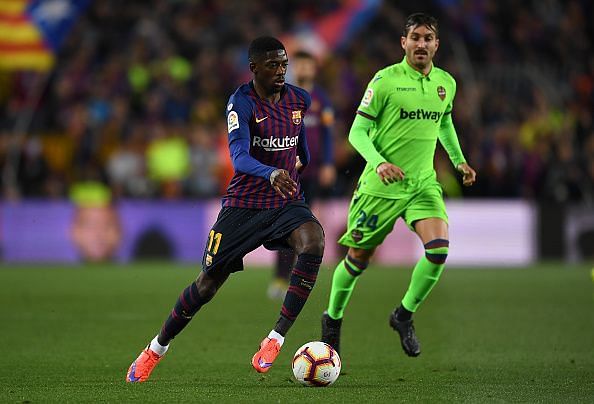 Dembele often flattered to deceive against Levante and his decision-making was largely disappointing