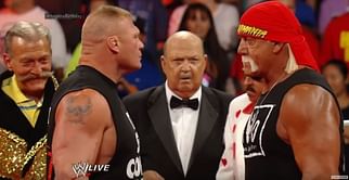 WWE history: When Brock Lesnar insulted Hulk Hogan with an unscripted promo