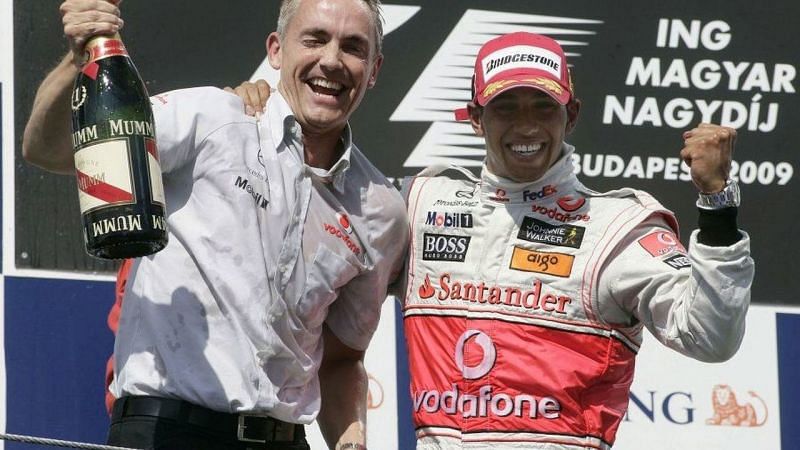 Hamilton takes a win at last in Hungary in late 2009