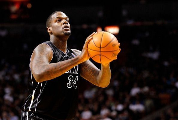 Eddy Curry in action for the Miami Heat