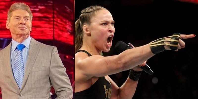 WWE head honcho Vince McMahon (left) addressed Ronda Rousey (right) and her role in WWE
