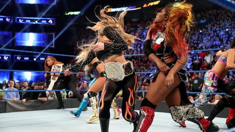 Becky Lynch escaped the carnage before the match was even made official
