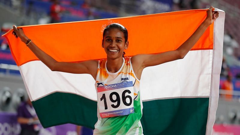 P.U Chitra bags the third gold for India!