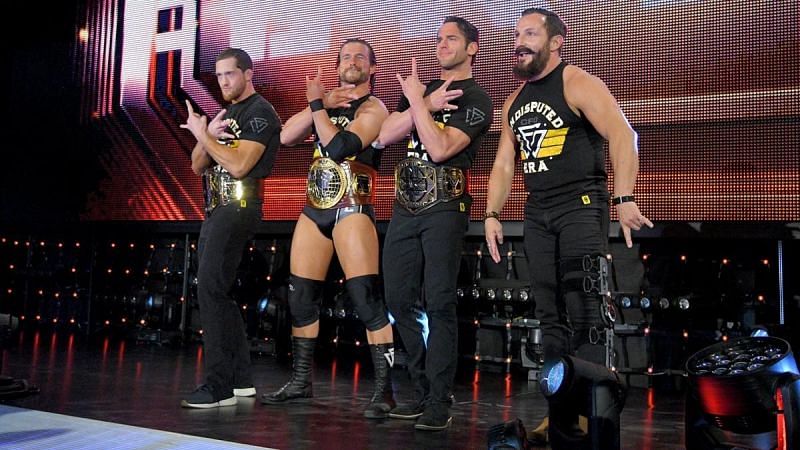 Kyle O&#039;Reilly (far left) with The Undisputed Era