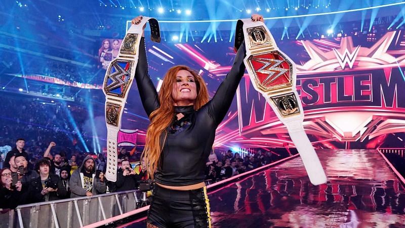 Becky Lynch has two titles. What if she defends the Raw and SmackDown Championships separately on PPV?
