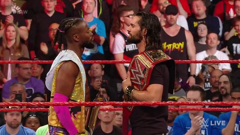 WWE teased a title unification match between Seth Rollins and Kofi Kingston on RAW