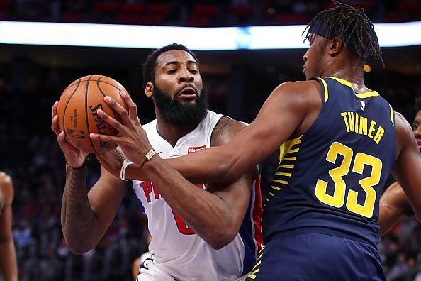 Drummond, in action against the Indiana Pacers&#039; Myles Turner, must be efficient and defensively aware