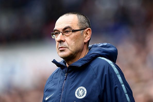 Maurizio Sarri is embattled at Chelsea