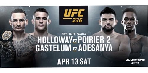 UFC 236 goes down this Saturday from Atlanta, Georgia