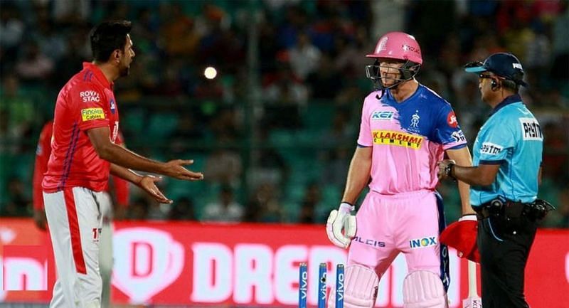 Buttler and Ashwin were involved in a heated exchange