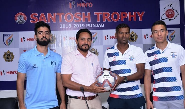 Services coach Parshuram Salwadi with the Punjab assistant Bikramjit Singh