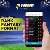 Rank Fantasy Cricket - An exciting new format launched by Faboom