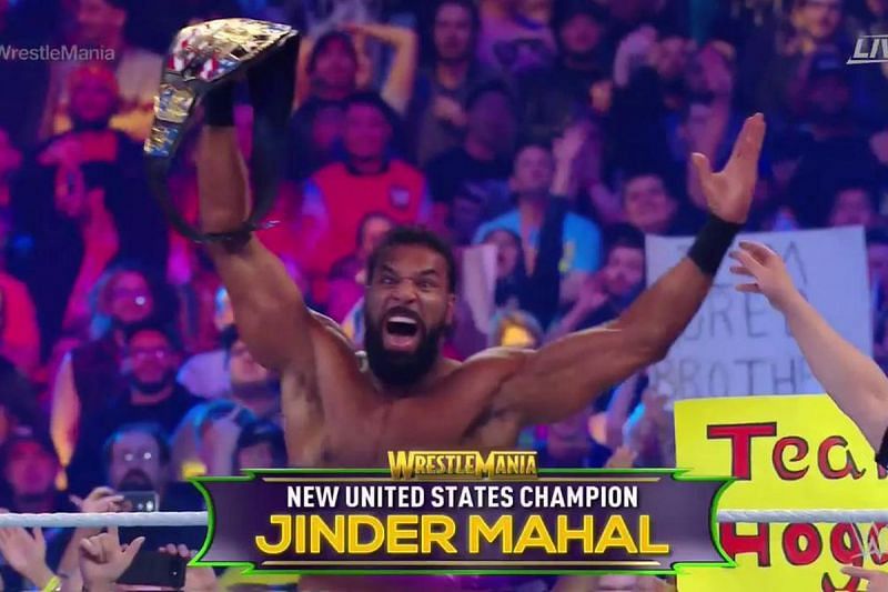 JInder Mahal Winning the US Championship