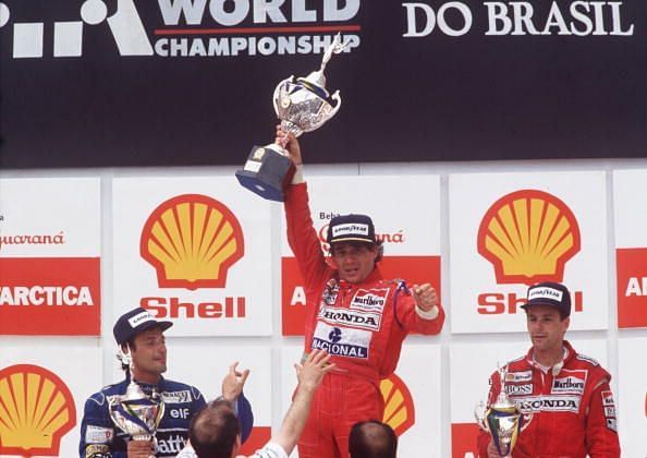 Senna&#039;s first home win was an emotional one.
