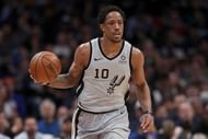 DeRozan in action during the Spurs' Game One win