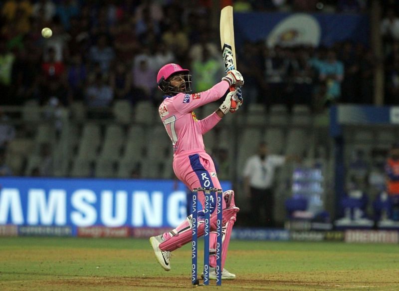 Mumbai: Rajasthan Royals&#039; Shreyas Gopal in action during the 27th match of IPL 2019 between Mumbai Indians and Rajasthan Royals at Wankhede Stadium in Mumbai, on April 13, 2019. (Photo: IANS)