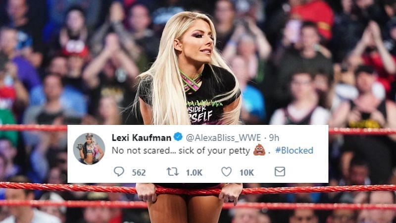 Alexa Bliss competed for the first time in over two months