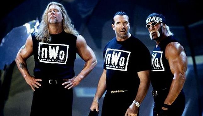 Kevin Nash and Scott Hall with Hulk Hogan