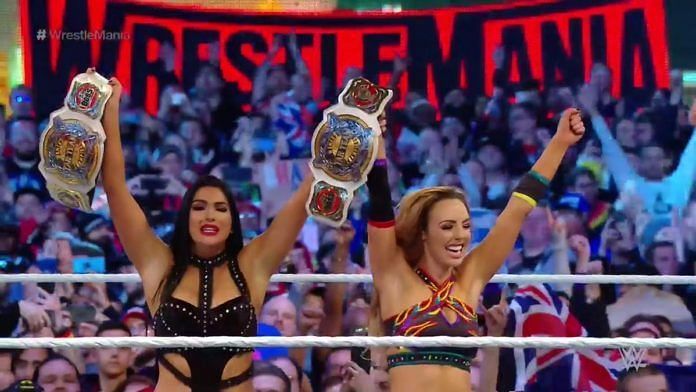 The IIconics became the Women&#039;s Tag Team Champions at WrestleMania on Sunday night