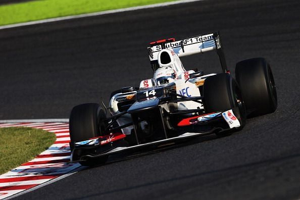 Kamui Kobayashi claimed his one and only F1 podium in his home race.
