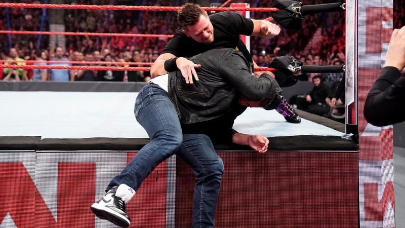 The Miz attacks Shane McMahon on Raw