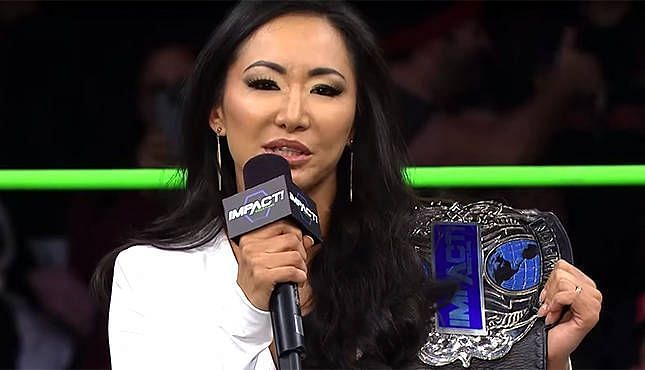 Gail Kim is the first female superstar to be inducted into the TNA Wrestling Hall of Fame
