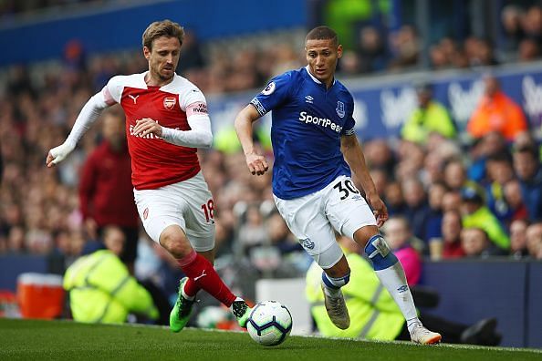 Richarlison in action against Arsenal